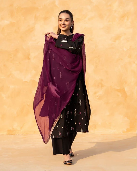 Afshah Embroiderd 3pcs