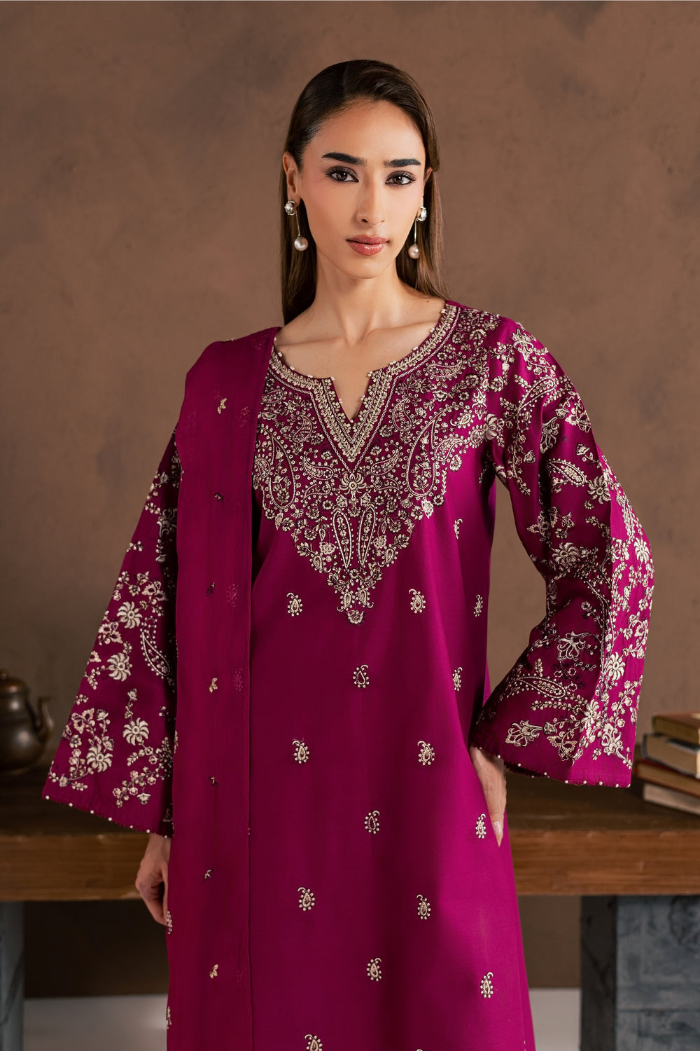 Rangoon 3pc Embroidered Dress