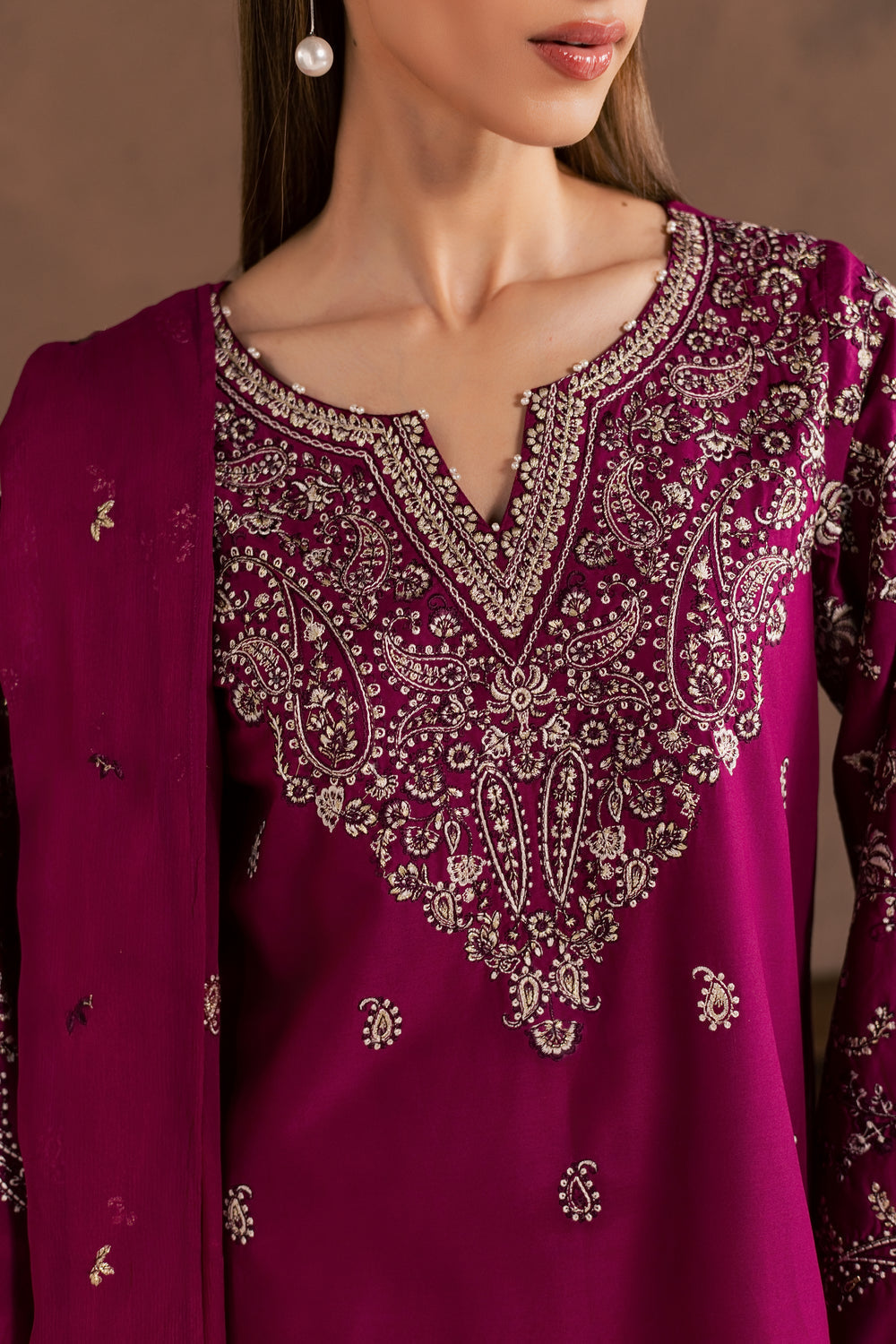 Rangoon 3pc Embroidered Dress