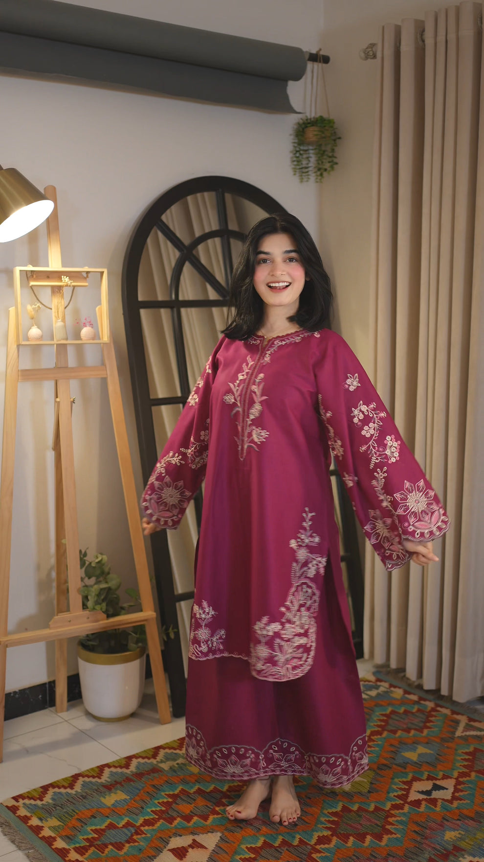 Husna 3pc Embroidered Dress
